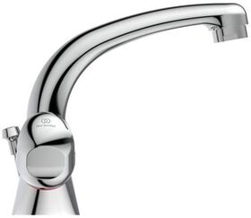 IDS Waschtisch-Zweißriffarmatur ALPHA Gussauslf Zugknopf-Ablaufgarnitur chrom IDEAL STANDARD