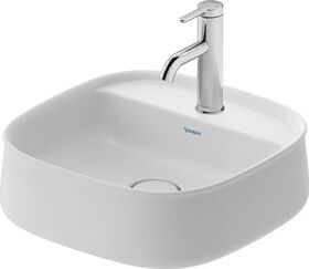 Duravit Aufsatzbecken Zencha 420x420mm o ÜL m Hahnlochblock we sdm WG