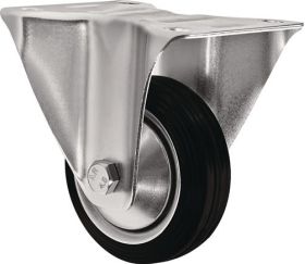 Bockrolle D.100mm Trgf.75kg VG Platte L105xB80mm TECWERK