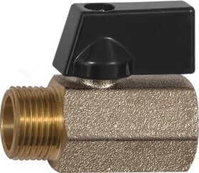 Mini-Kugelhahn VALVE LINE 13mm 1/2 IG/AG DN 10mm RIEGLER - VPE: 10