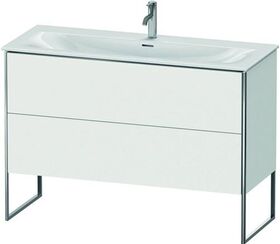 Duravit Waschtischunterbau XSQUARE 840x1210x478mm, 2 Auszüge weiß matt
