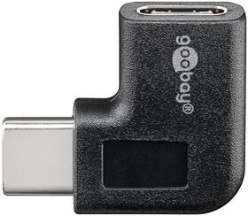 Adapter USB-C™ auf USB-C™ 90°, schwarz- VPE: 1