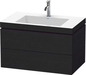 Duravit Waschtischunterbau L-CUBE m WT Vero Air 500x800x480mm 1 HL Ei sw