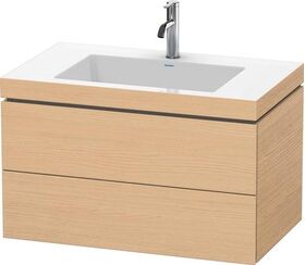 Duravit Waschtischunterbau L-CUBE m WT Vero Air 500x800x480mm 1 HL Ei na