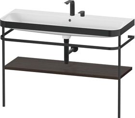 Duravit Waschtischset HAPPY D.2 PLUS 1175x490mm 2 HL nussbaum gebürstet
