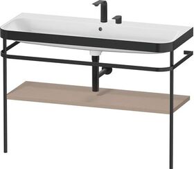 Duravit Waschtischset HAPPY D.2 PLUS 1175x490mm zwei Hahnlöcher leinen