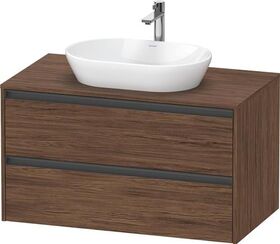 Duravit Waschtischunterbau Ketho.2 1000x568x550mm nussbaum dunkel