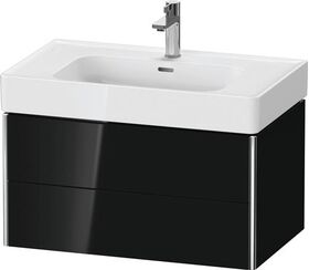Duravit Waschtischunterbau XSQUARE 784x397x470mm sw hgl o ES