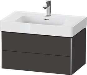 Duravit Waschtischunterbau XSQUARE 784x397x470mm gra s-matt o ES