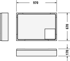 Duravit Wannenträger D-CODE für 720093, 1000x700mm