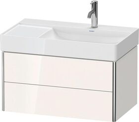 Duravit Waschtischunterbau XSQUARE 397x784x460mm, 2 Schubkästen basalt matt