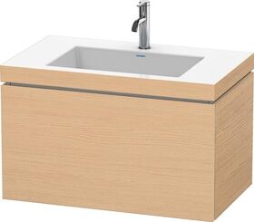 Duravit Waschtischunterbau L-CUBE m WT Vero Air 500x800x480mm 1 HL Ei na
