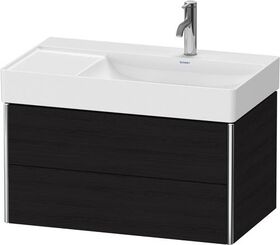 Duravit Waschtischunterbau XSQUARE 397x784x460mm 2 Schubk eiche schwarz