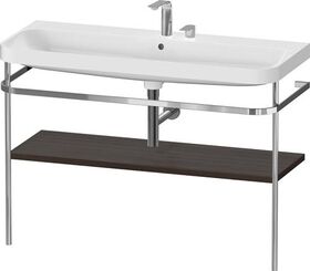Duravit Waschtischset HAPPY D.2 PLUS 1175x490mm 2 HL nussbaum gebürstet