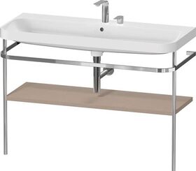 Duravit Waschtischset HAPPY D.2 PLUS 1175x490mm zwei Hahnlöcher leinen