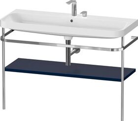 Duravit Waschtischset HAPPY D.2 PLUS 1175x490mm 2 HL nachtblau seidenmatt