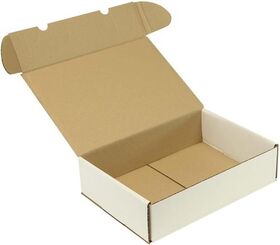Klappschachtel 1-wellig Maße 300x215x77mm A4 Qualität 1.20 B weiß TRANSPAK - VPE: 50