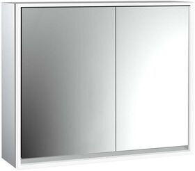 Emco LED-Lichtspiegelschrank LOFT AP 800x733mm 2-tü Br Tür li alu/spiegel EMCO