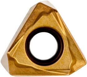 Fräswendeschneidplatte ISO TNGX 100408SR-F:M8340 D.2,8mm PVD beschichtet Gold - VPE: 10