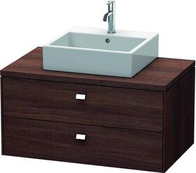 Duravit Konsolenunterschrank BRIOSO Griffe chr 442x920x550mm kastanie dunkel