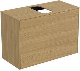 IDS Waschtischplatte CONCA mitt Auss 802x373mm a Nr2019 Eiche hell IDEAL STANDARD