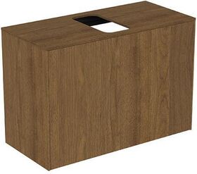 IDS Waschtischplatte CONCA o Auss 802x373mm a Nr2019 Walnuss dunkel IDEAL STANDARD