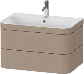 Duravit WTU HAPPY D.2 PLUS 775x490mm m Unterbau ein Hahnloch leinen