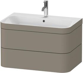 Duravit WTU HAPPY D.2 PLUS 775x490mm m UB e HL steingrau seidenmatt