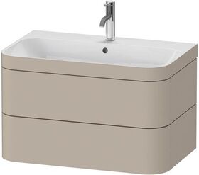 Duravit WTU HAPPY D.2 PLUS 775x490mm m UB e HL taupe seidenmatt