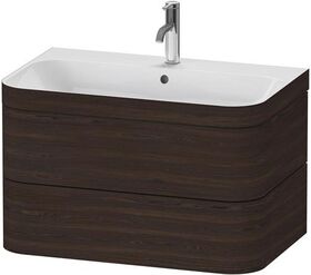 Duravit WTU HAPPY D.2 PLUS 775x490mm m UB e HL nussbaum gebürstet