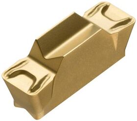 Drehwendeschneidplatte ISO LCMF 051608-F:T8330 Tiefe 3mm PVD beschichtet Gold - VPE: 10