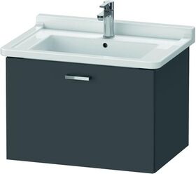 Duravit Waschtischunterbau XBASE 1 Auszug 448x650x468mm graphit matt