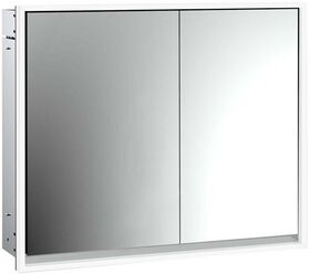 Emco LED-Lichtspiegelschrank LOFT UP 800x733mm 2-tü Br Tür li alu/spiegel EMCO