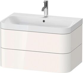 Duravit WTU HAPPY D.2 PLUS 775x490mm m UB e Hahnloch weiß hochglanz