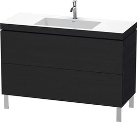 Duravit Waschtischunterbau L-CUBE m WT Vero Air 698x1200x480mm 1 HL Ei sw
