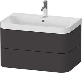Duravit WTU HAPPY D.2 PLUS 775x490mm m UB e HL graphit supermatt