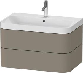 Duravit WTU HAPPY D.2 PLUS 775x490mm m UB e HL steingrau seidenmatt