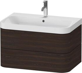 Duravit WTU HAPPY D.2 PLUS 775x490mm m UB e HL nussbaum gebürstet