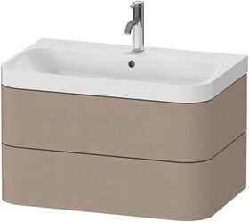 Duravit WTU HAPPY D.2 PLUS 775x490mm m Unterbau ein Hahnloch leinen