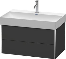 Duravit Waschtischunterbau XSQUARE 397x784x460mm graphit supermatt