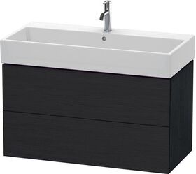 Duravit Waschtischunterbau L-CUBE 544x984x459mm eiche schwarz