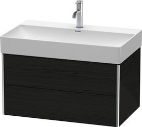 Duravit Waschtischunterbau XSQUARE 397x784x460mm eiche schwarz