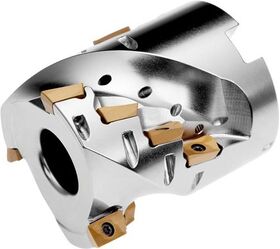 Walzenstirnfräser ISO 50T03R-S90AD11E37-C D.22mm Rechtslauf Schneid-D.50mm