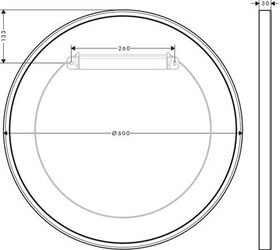 Wandspiegel AXOR Universal Circular chrom