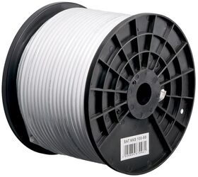 100 dB SAT-Koaxialkabel, doppelt geschirmt, CCS, 250m- VPE: 1