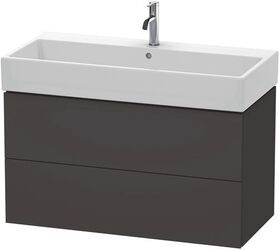 Duravit Waschtischunterbau L-CUBE 544x984x459mm graphit supermatt