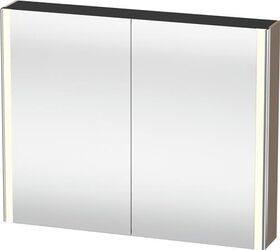 Duravit Spiegelschrank XSQUARE 1000x800x156mm, 27 W leinen
