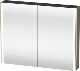 Duravit Spiegelschrank XSQUARE 1000x800x156mm 27 W fla grey seidenmatt