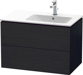 Duravit Waschtischunterbau L-CUBE 550x820x481mm Be rechts eiche schwarz