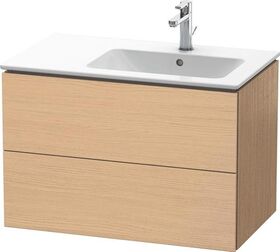Duravit Waschtischunterbau L-CUBE 550x820x481mm, Becken rechts eiche natur
